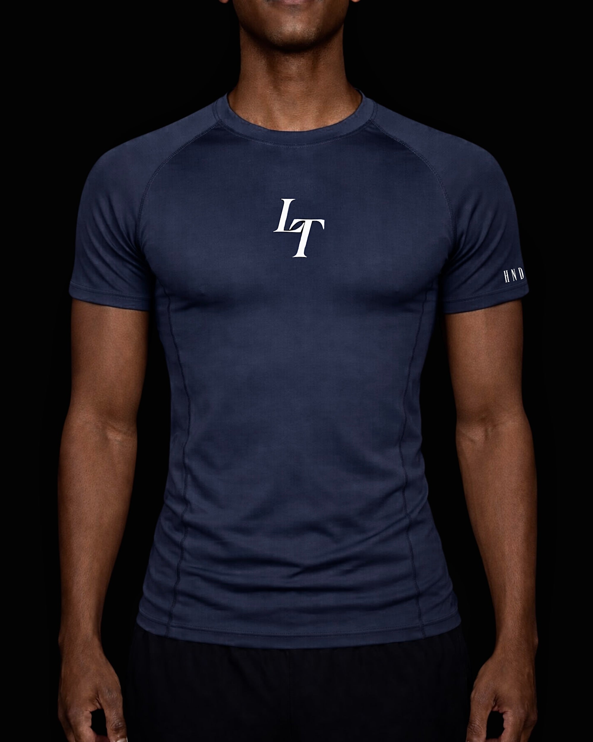 Navy Short Sleeve Compression Shirt