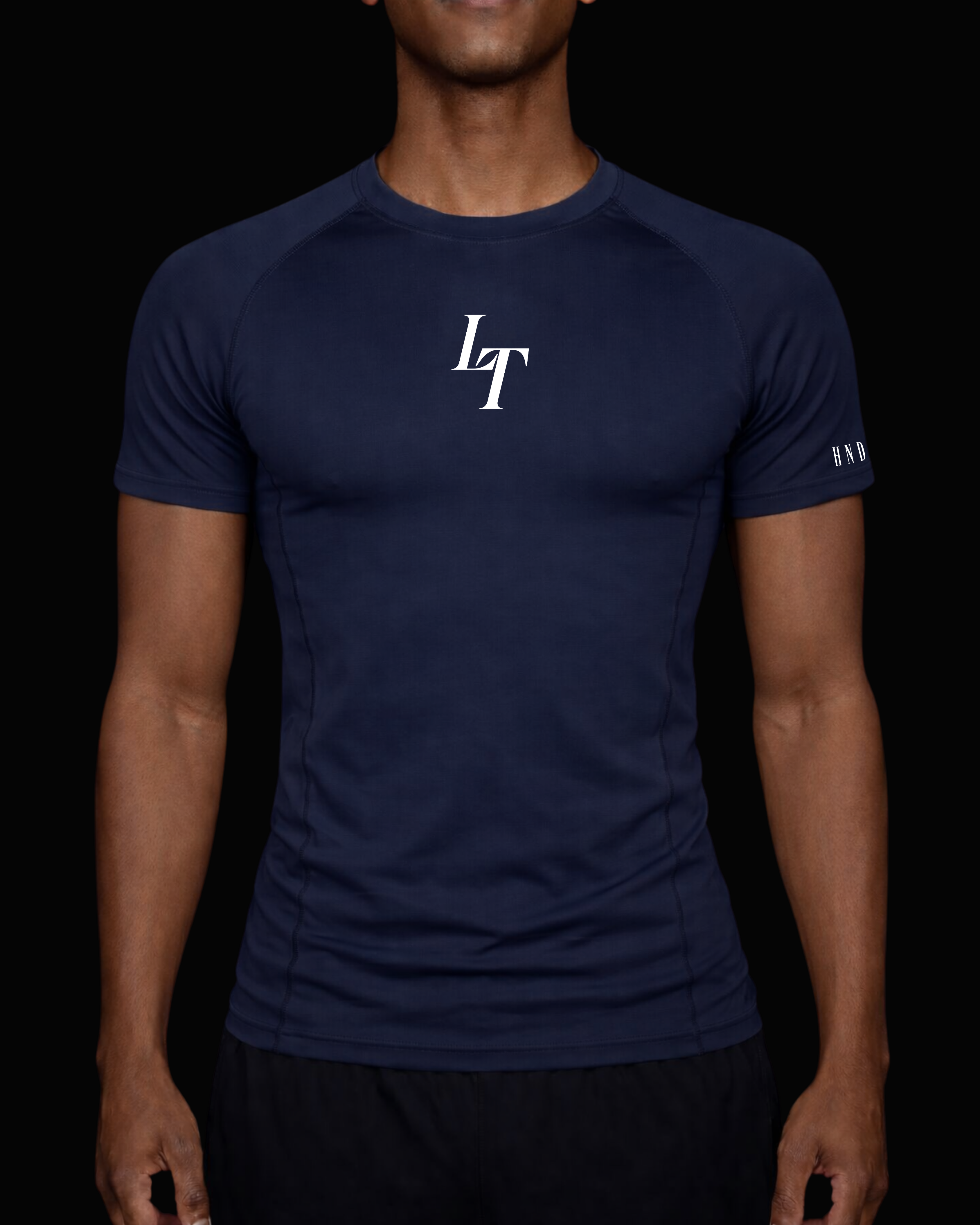 Navy Short Sleeve Compression Shirt