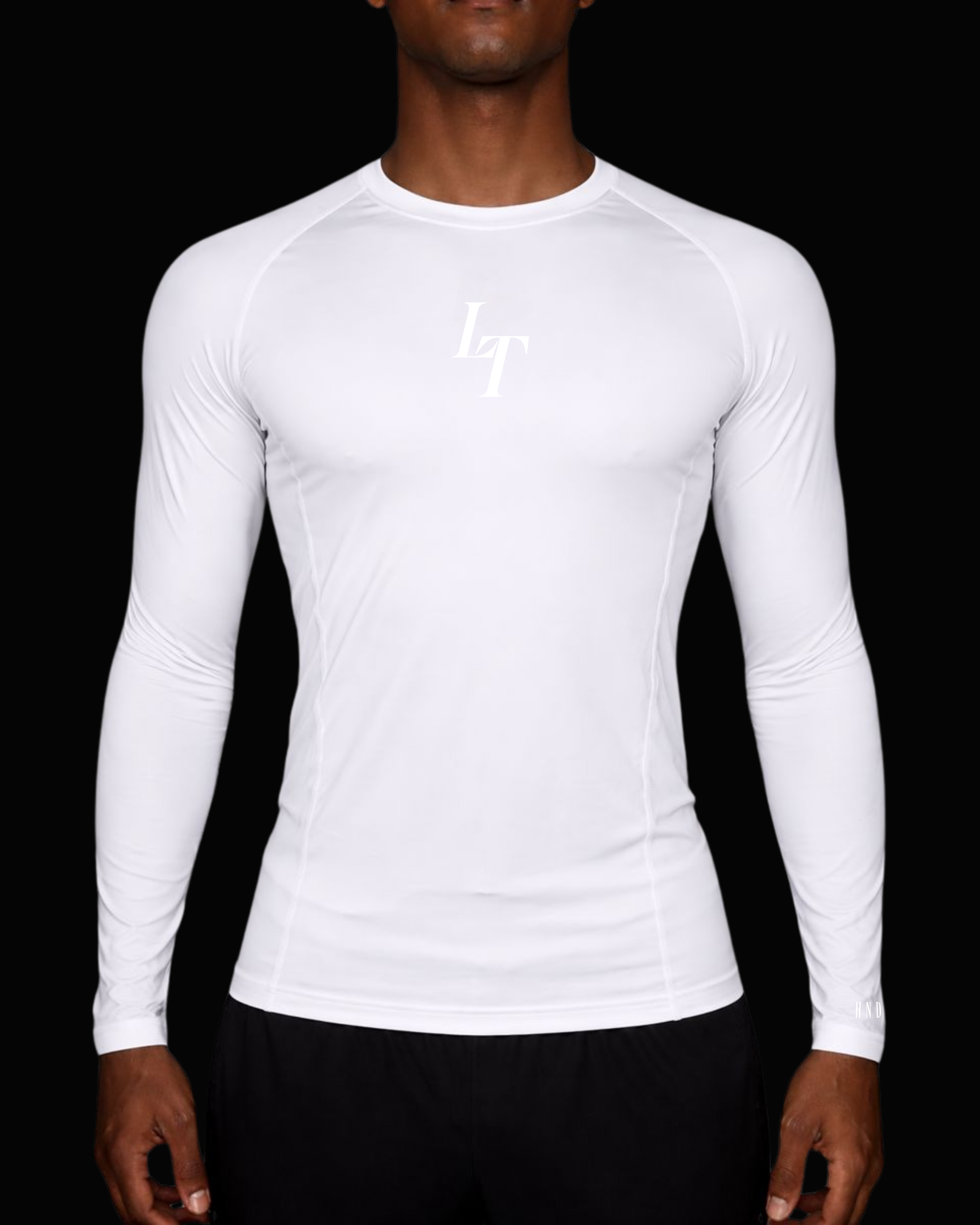 White Long Sleeve Compression Shirt