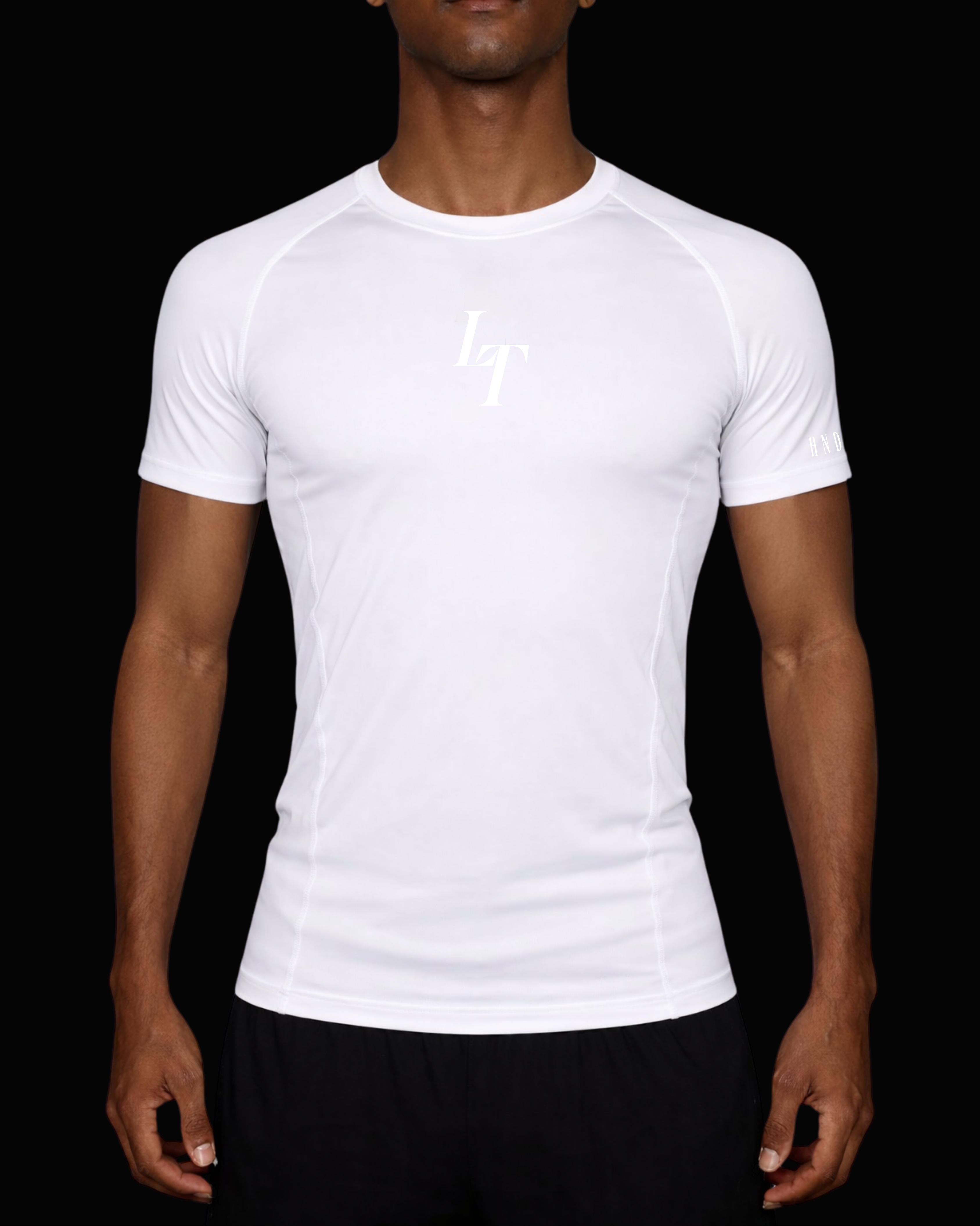 White Short Sleeve Compression Shirt